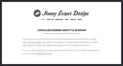 Desktop Screenshot of jonnyevansdesign.com